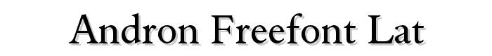 Andron Freefont LAT font
